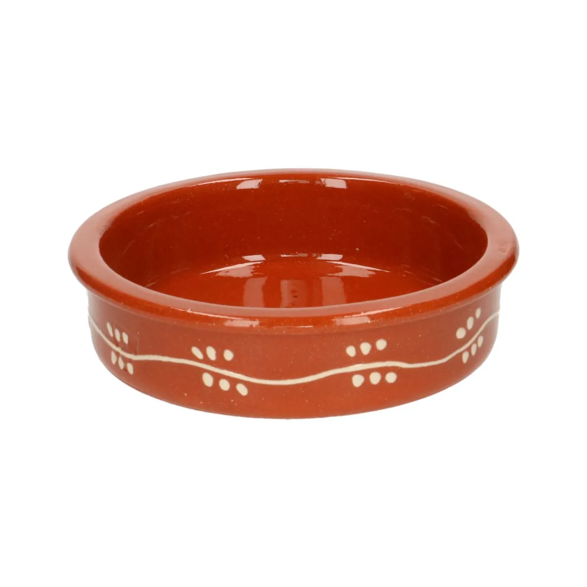 Tapasschaaltje met takjesslinger, terracotta, Ø 12 cm