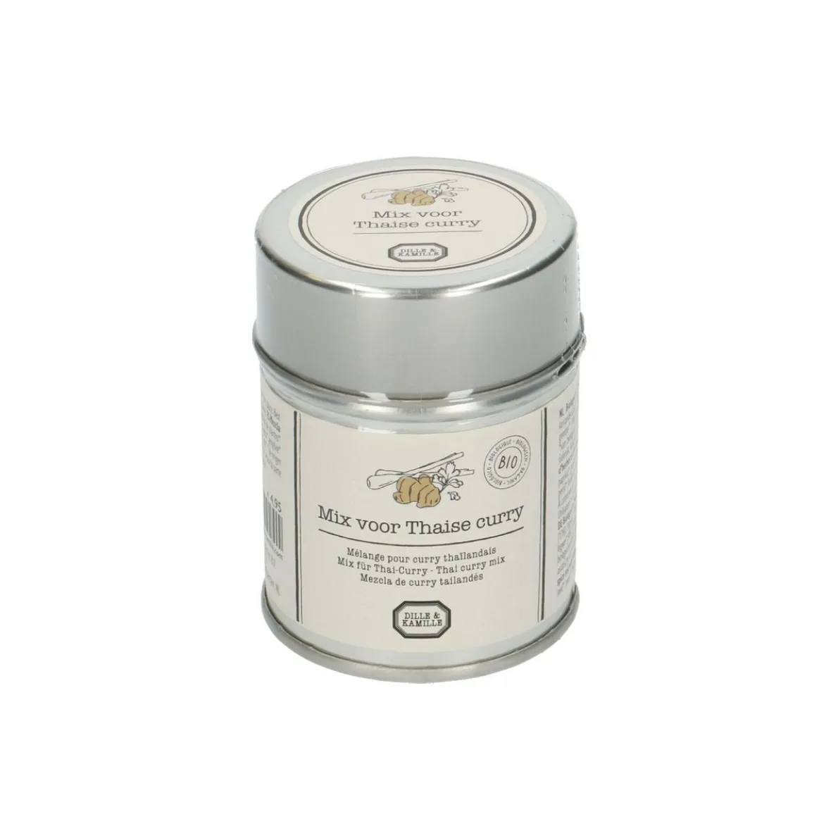 Thaise curry mix, biologisch, blikje, 40 g