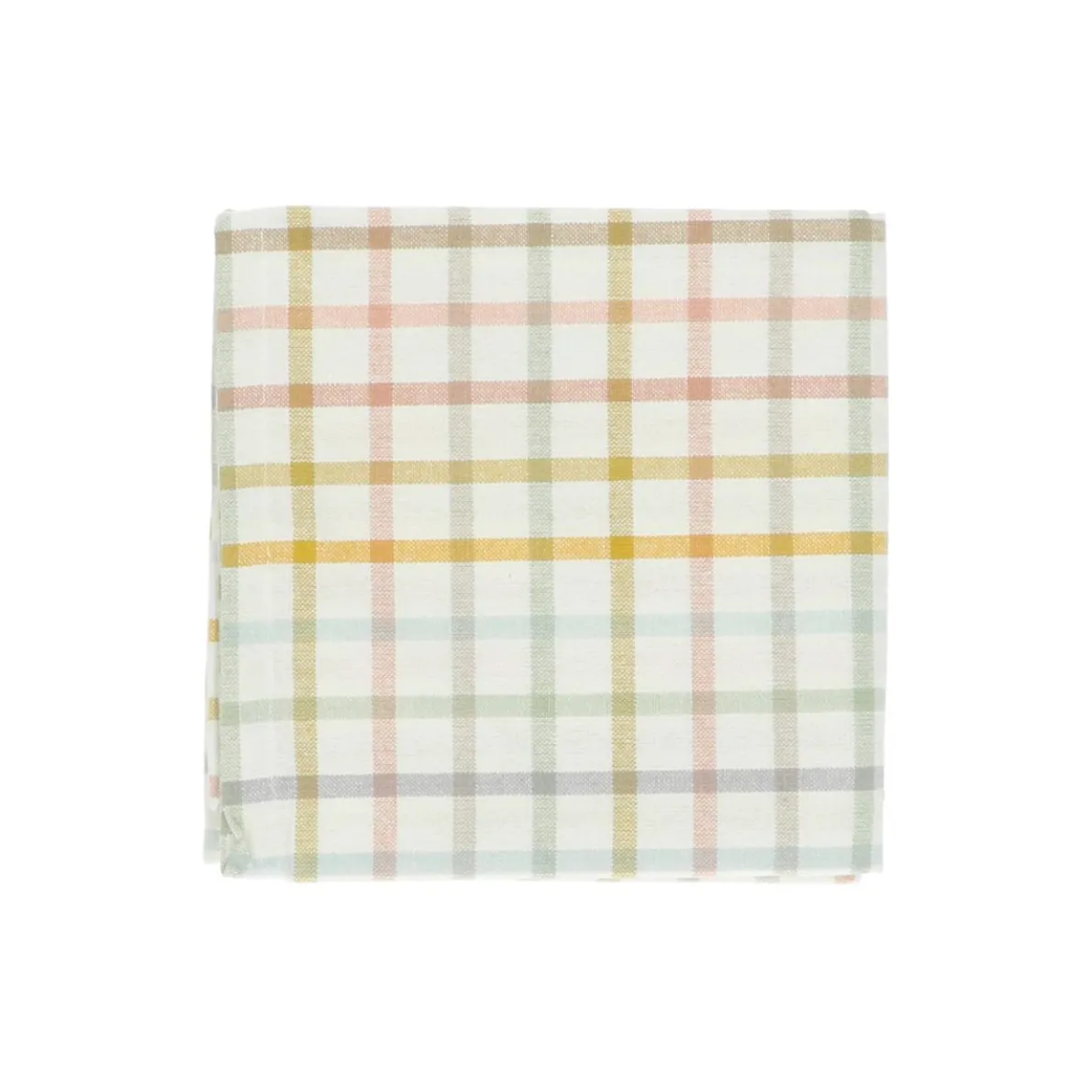 Theedoek, bio-katoen, bonte ruit