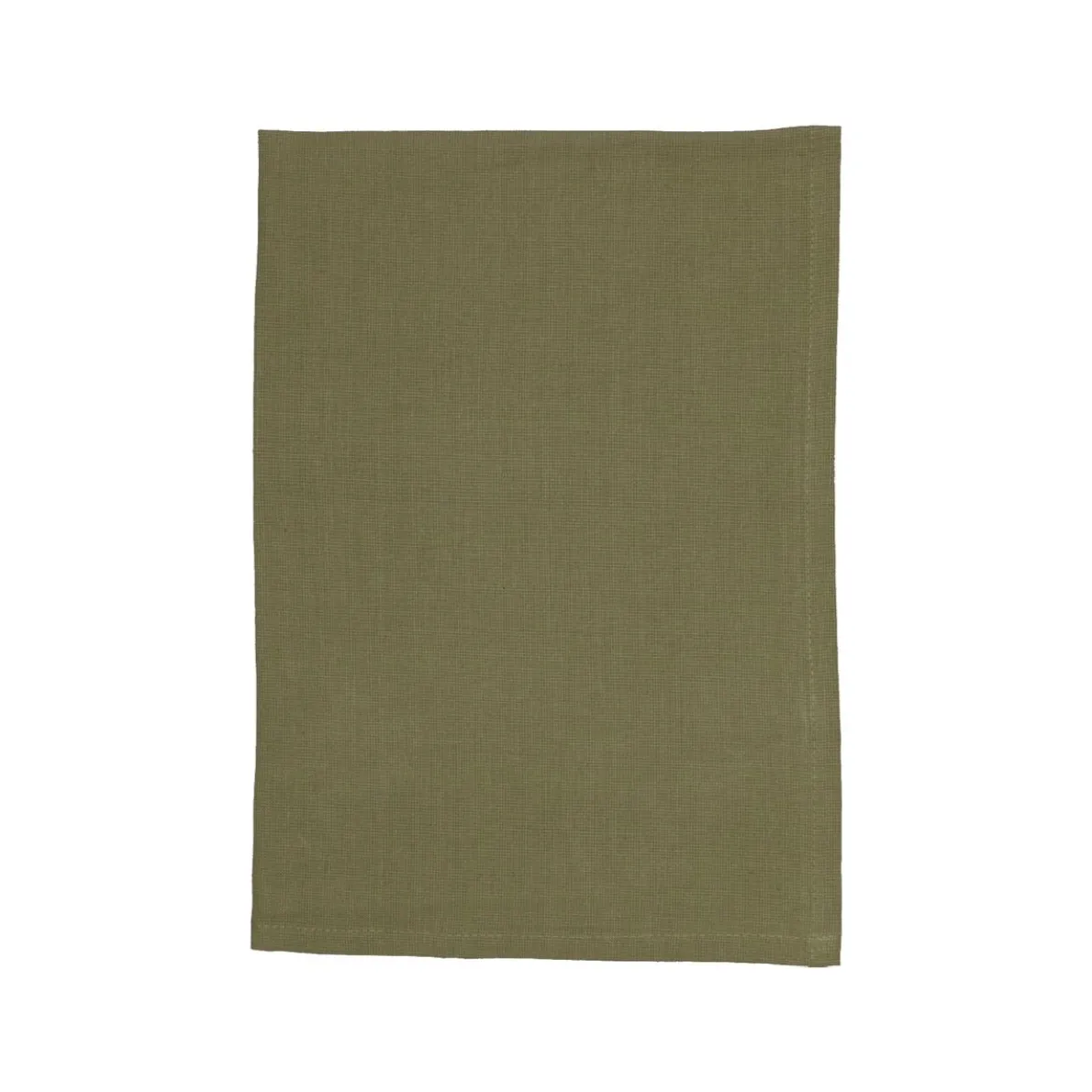 Theedoek, bio-katoen, mosgroen gemêleerd