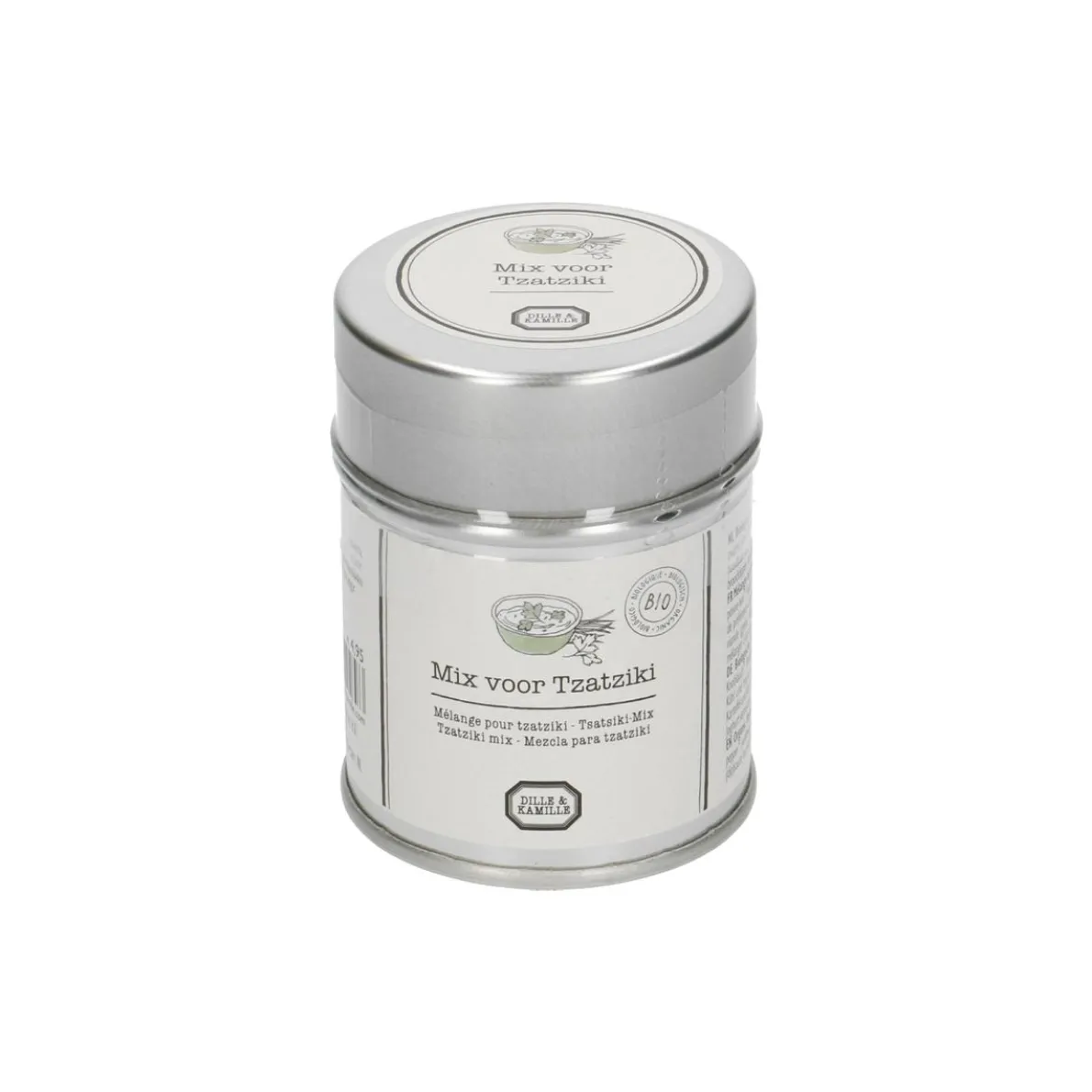 Tzatziki mix, biologisch, blikje, 25 g