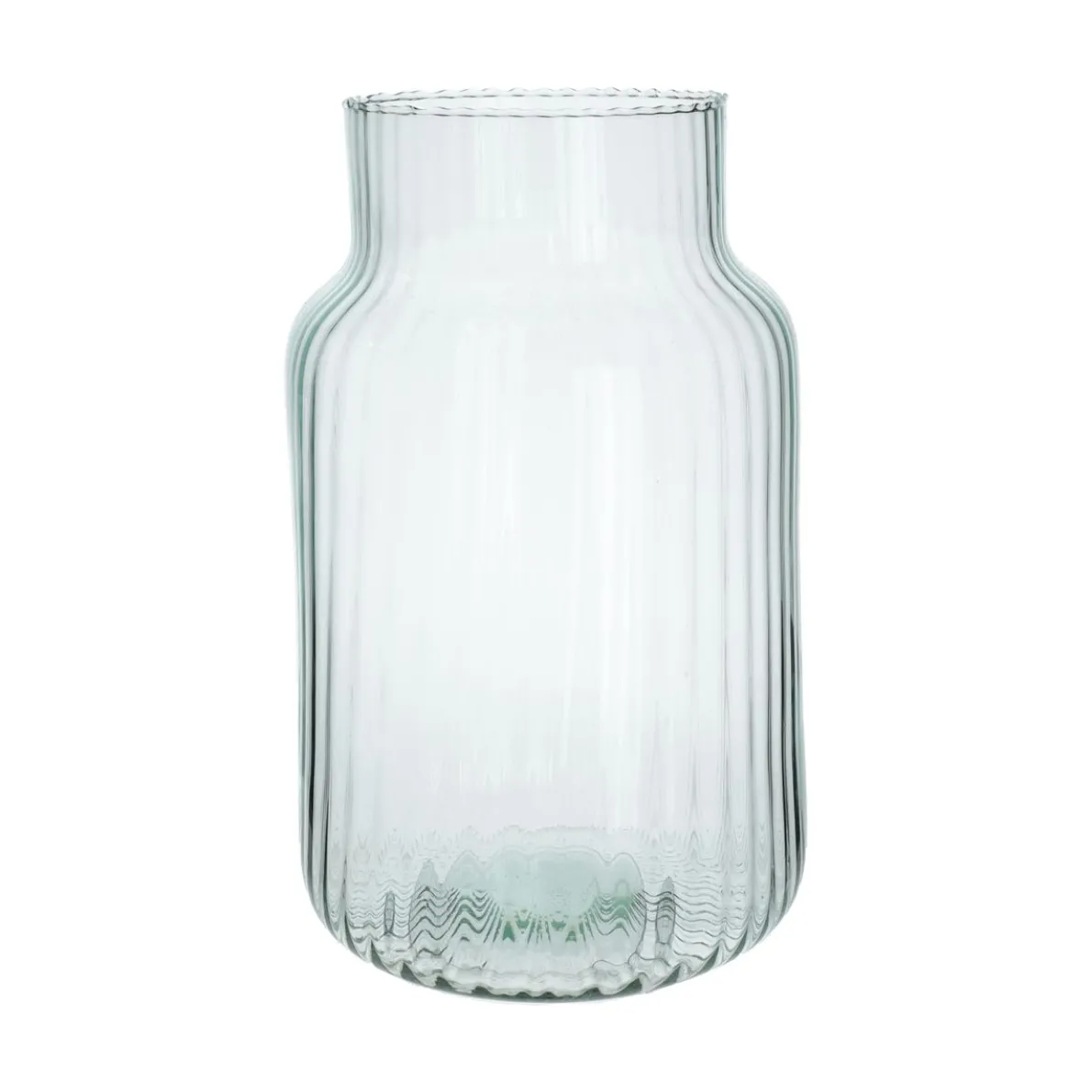 Vaas, gerecycled glas, transparant, Ø19 cm