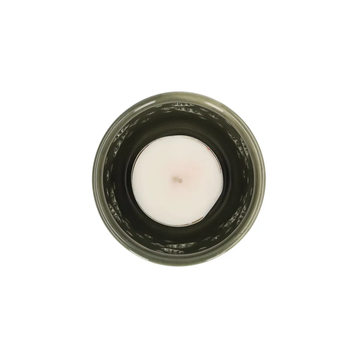 Waxinelichthouder, porselein, groen, H5,5 X Ø7 cm