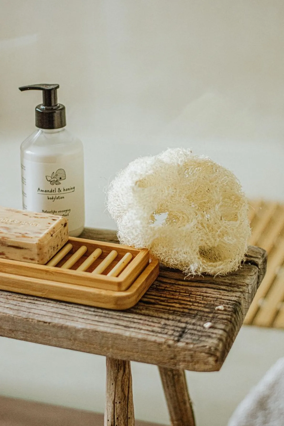 Zeepschaaltje, bamboe, groot